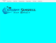 Tablet Screenshot of crossbayseashell.com